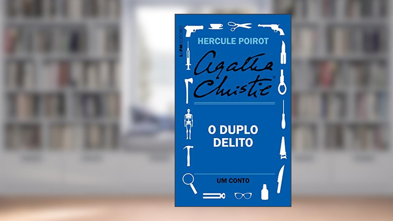 Capa de O duplo delito: Um conto de Hercule Poirot, do autor Agatha Christie