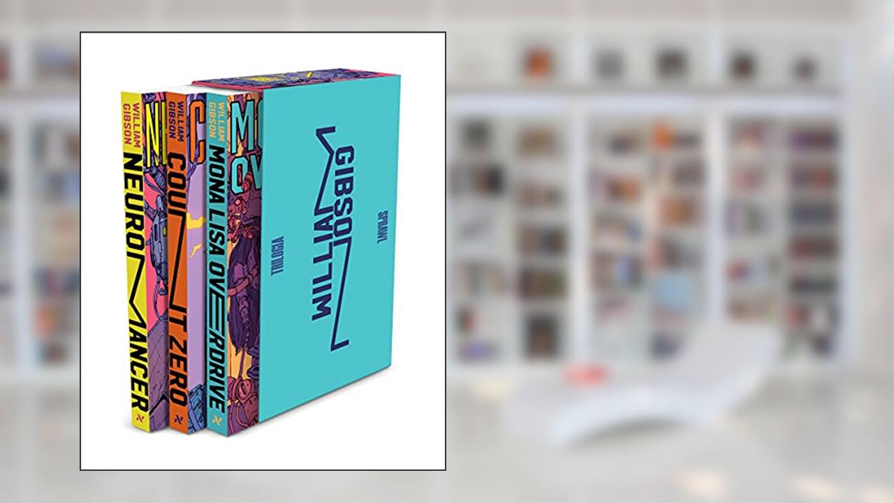 Capa de Box Trilogia Sprawl, do autor William Gibson