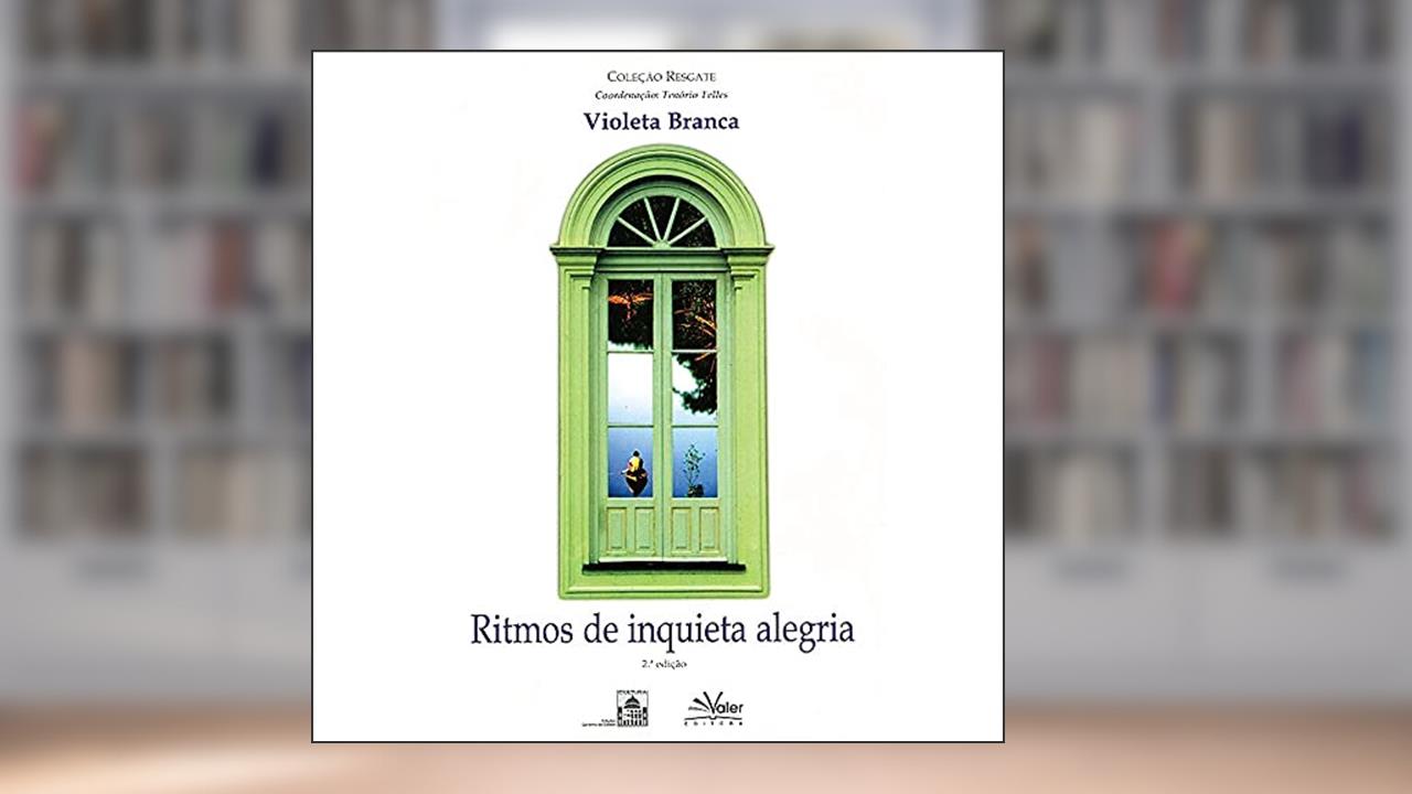Capa de Ritmos de inquieta alegria, do autor Violeta Branca