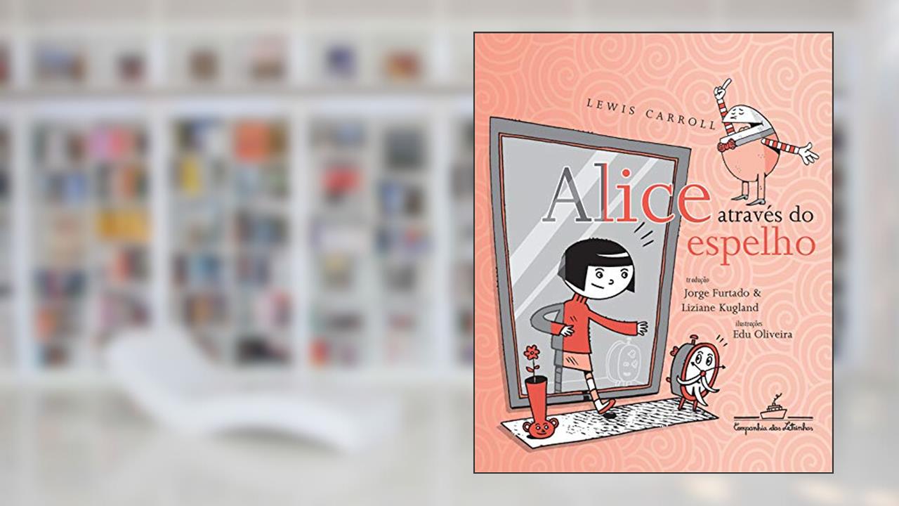 Capa de Alice através do espelho, do autor Lewis Carroll
