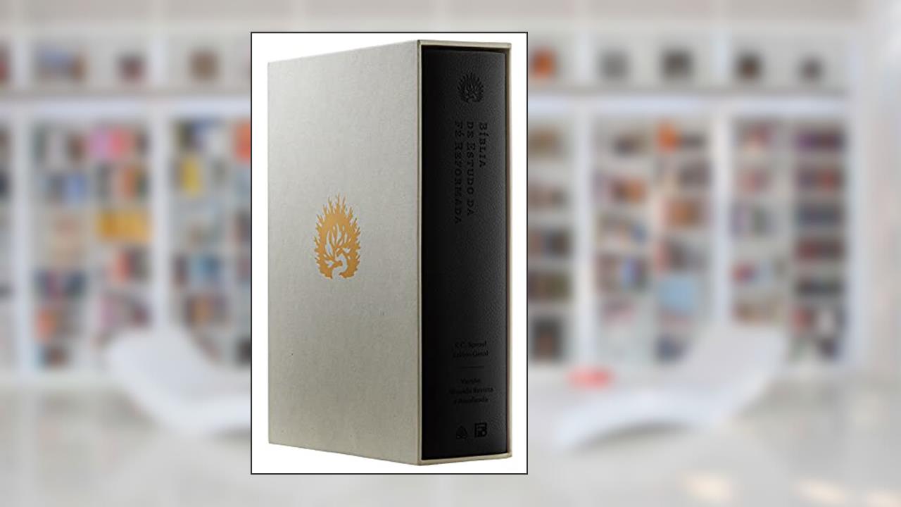 Capa de Bíblia de Estudo da Fé Reformada - Capa Luxo Preto e Estojo, do autor R. C. Sproul