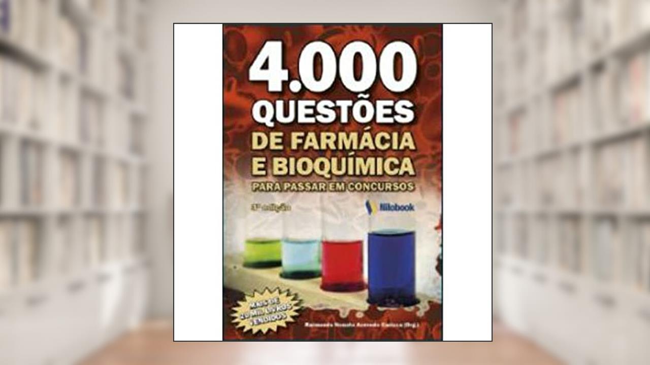 Capa de 4000 Questões de Farmácia e Bioquímica, do autor EDITORA NILOBOOK
