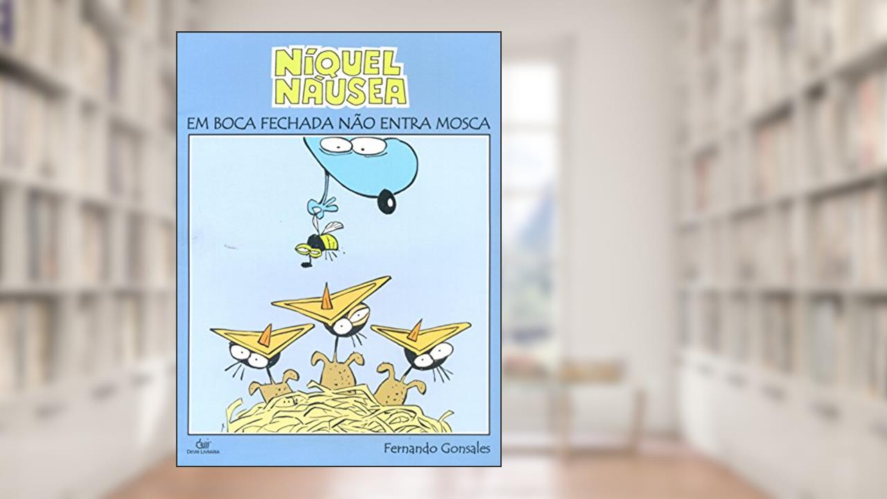 Capa de NIQUEL NAUSEA EM BOCA FECHADA, do autor Fernando Gonsales