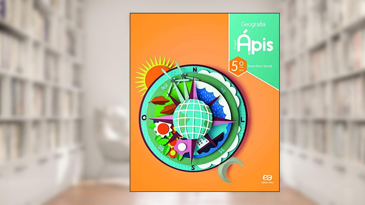 Capa de Projeto Ápis - Geografia - 5º Ano, do autor Maria Elena Simielli