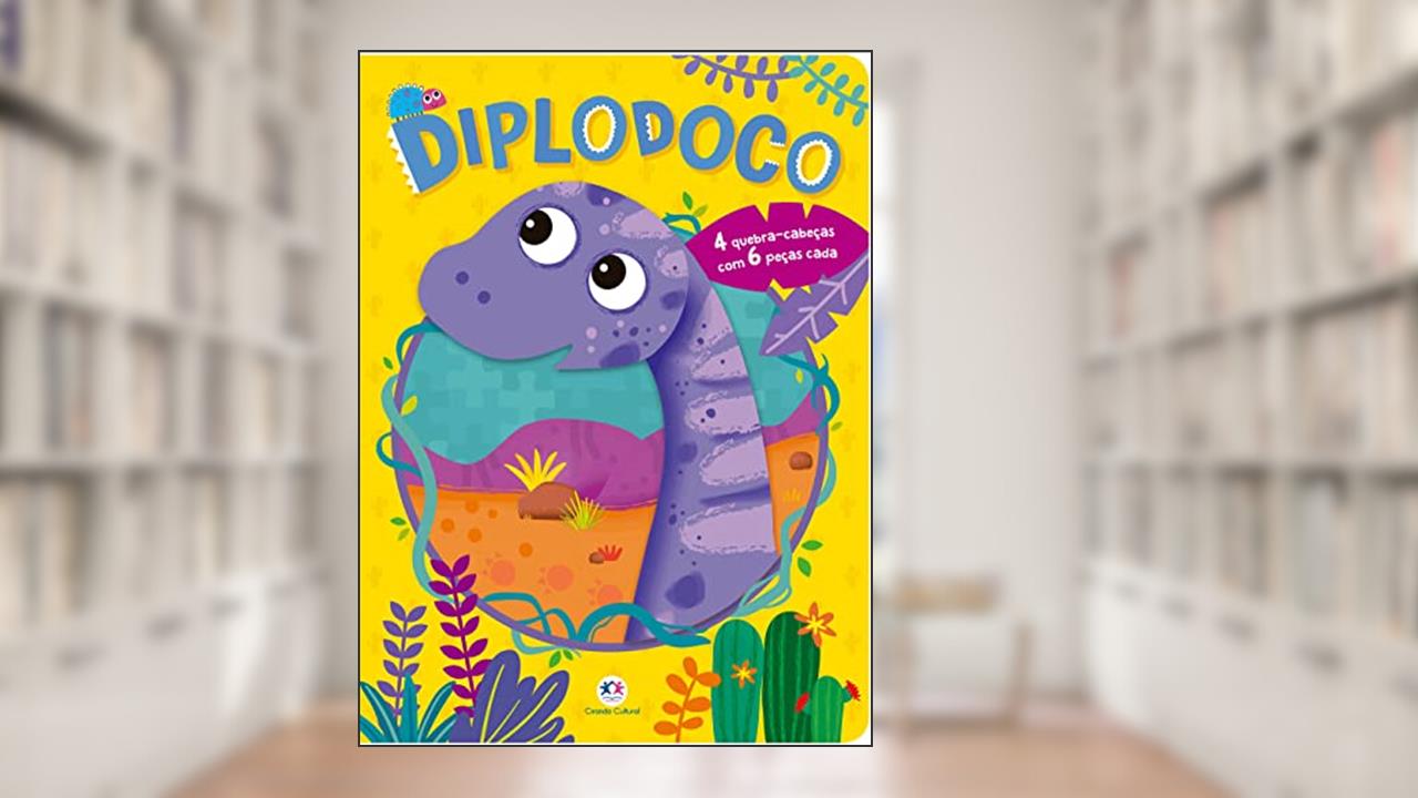 Capa de Diplodoco: 4 Quebra-cabeças com 6 Peças Cada, do autor Ciranda Cultural
