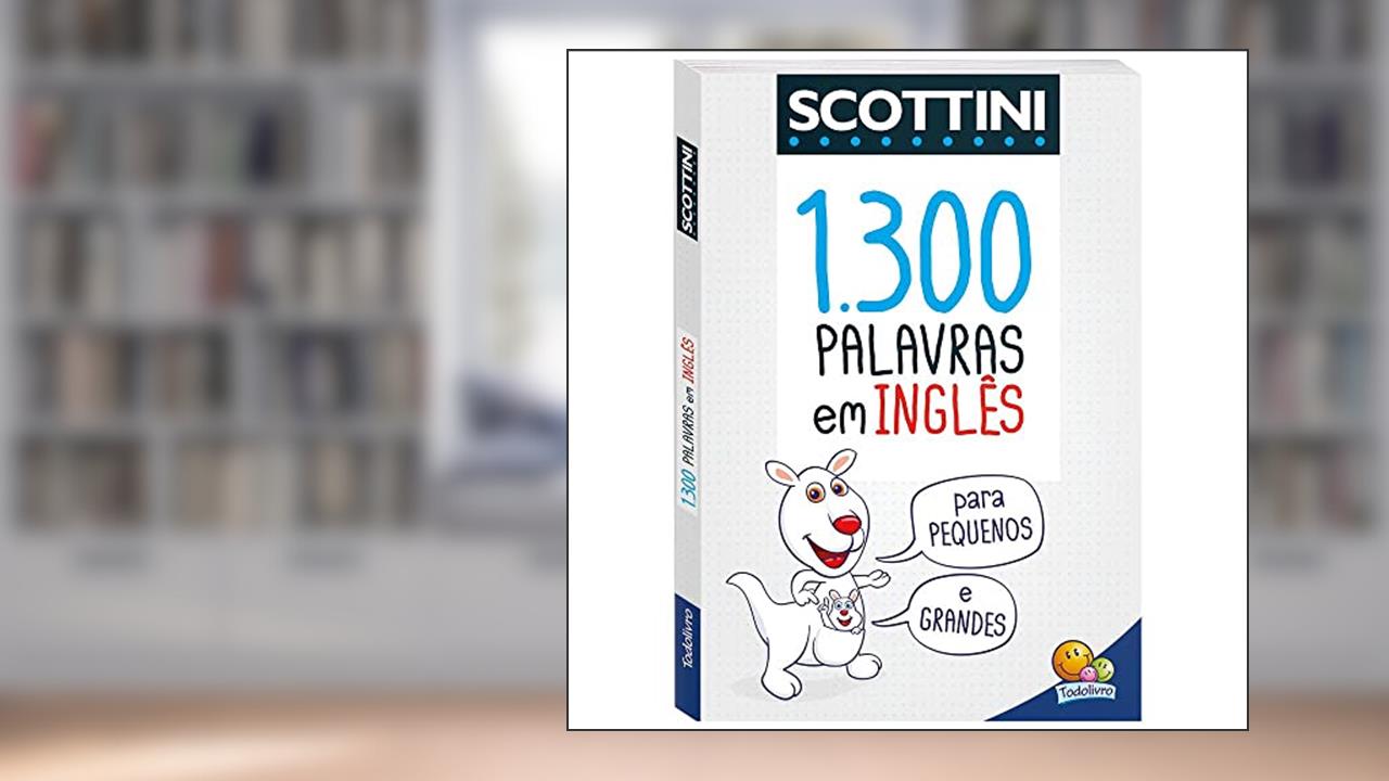 Capa de Scottini 1300 Palavras em Inglês, do autor Ana Cristina de Mattos Ribeiro
