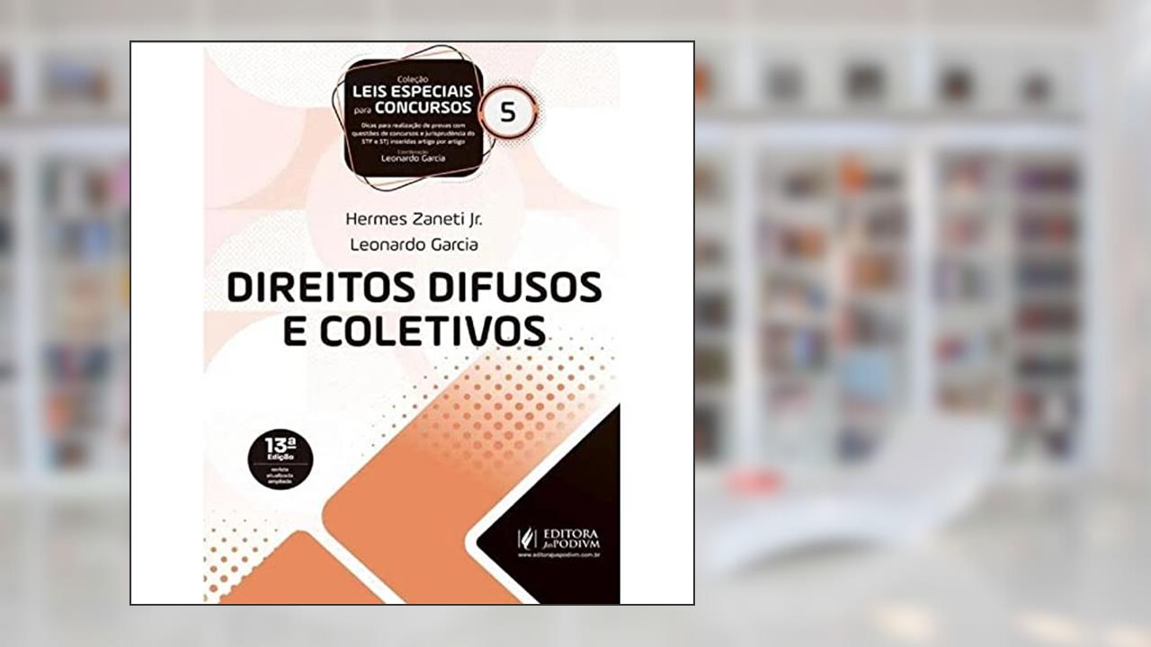 Capa de Leis Especiais Para Concursos - V.5 - Direitos Difusos E Coletivos - 13ª Edição (2022), do autor Leonardo Garcia e Hermes Zaneti Jr.