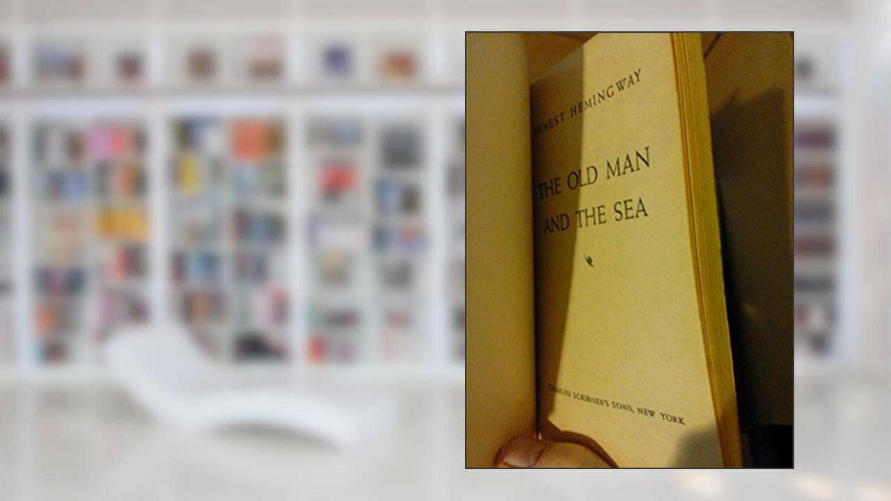 Capa de The OId Man and the Sea., do autor Ernest Hemingway
