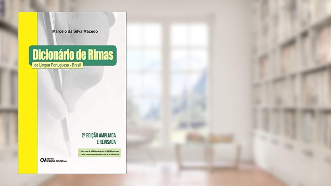 Capa de Dicionário de Rimas da Língua Portuguesa - Brasil - 2ª Edição, do autor Marcelo da Silva Macedo