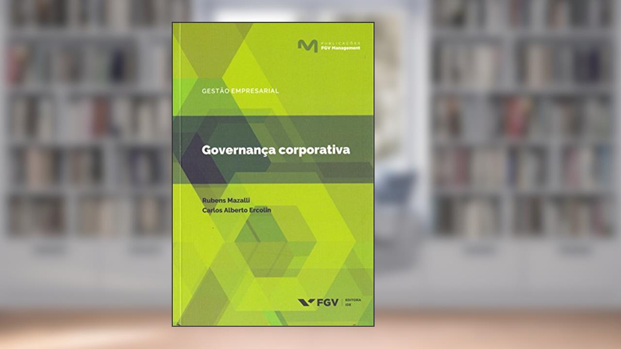 Capa de Governança Corporativa, do autor Carlos Alberto Ercolin; Rubens Mazzali