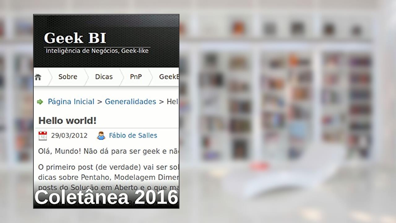 Capa de Geek BI - Coletânea 2016 (Coletânea Geek BI Livro 5), do autor Fábio de Salles
