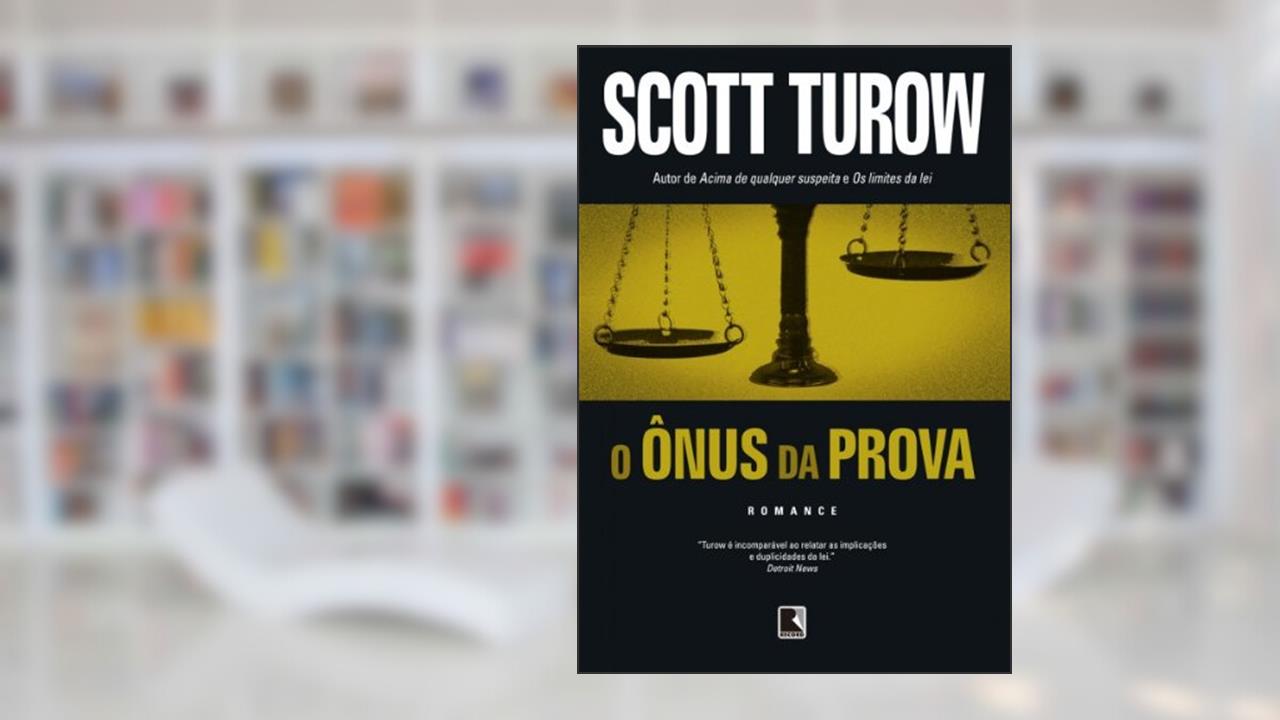 Capa de O ônus da prova, do autor Scott Turow