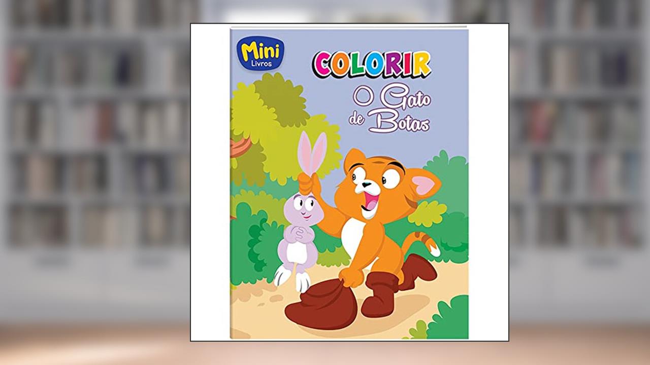 Capa de Mini - Colorir: Gato de Botas, O, do autor Suelen Katerine A. Santos