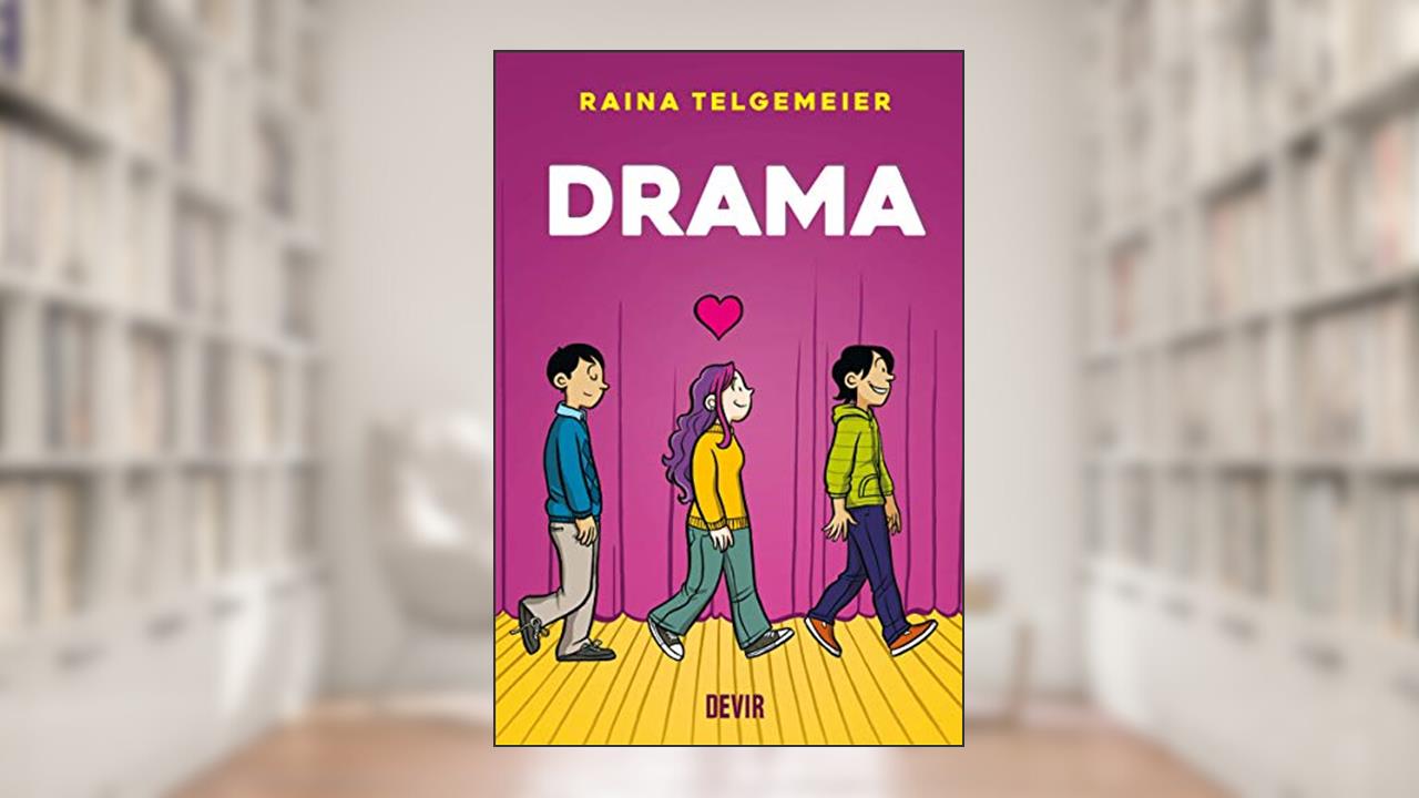 Capa de Drama, do autor Raina Telgemeier