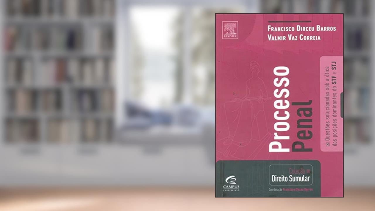 Capa de Processo Penal - Coleção Direito Sumular, do autor Francisco Dirceu Barros