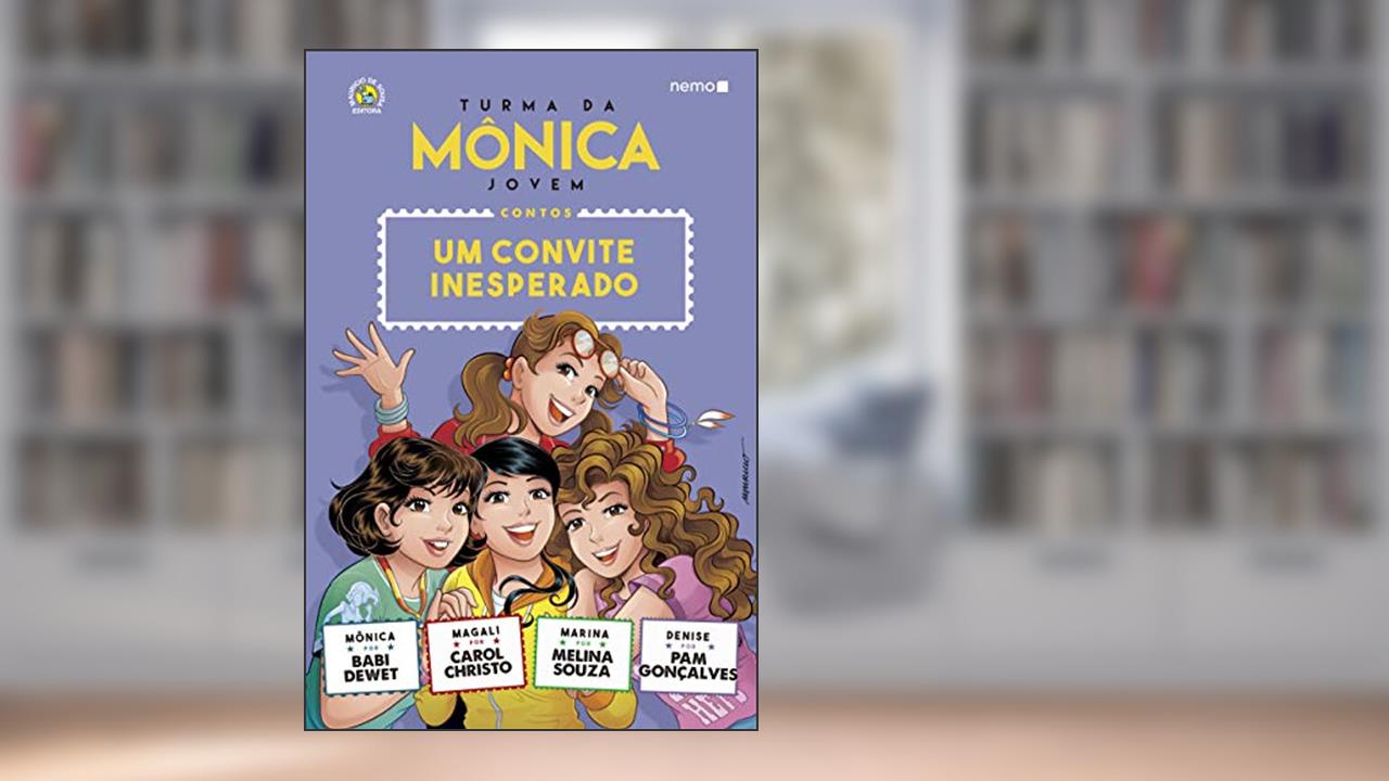 Capa de Turma da Mônica Jovem: Um convite inesperado, do autor Babi Dewet; Carol Christo; Melina Souza; Pam Gonçalves