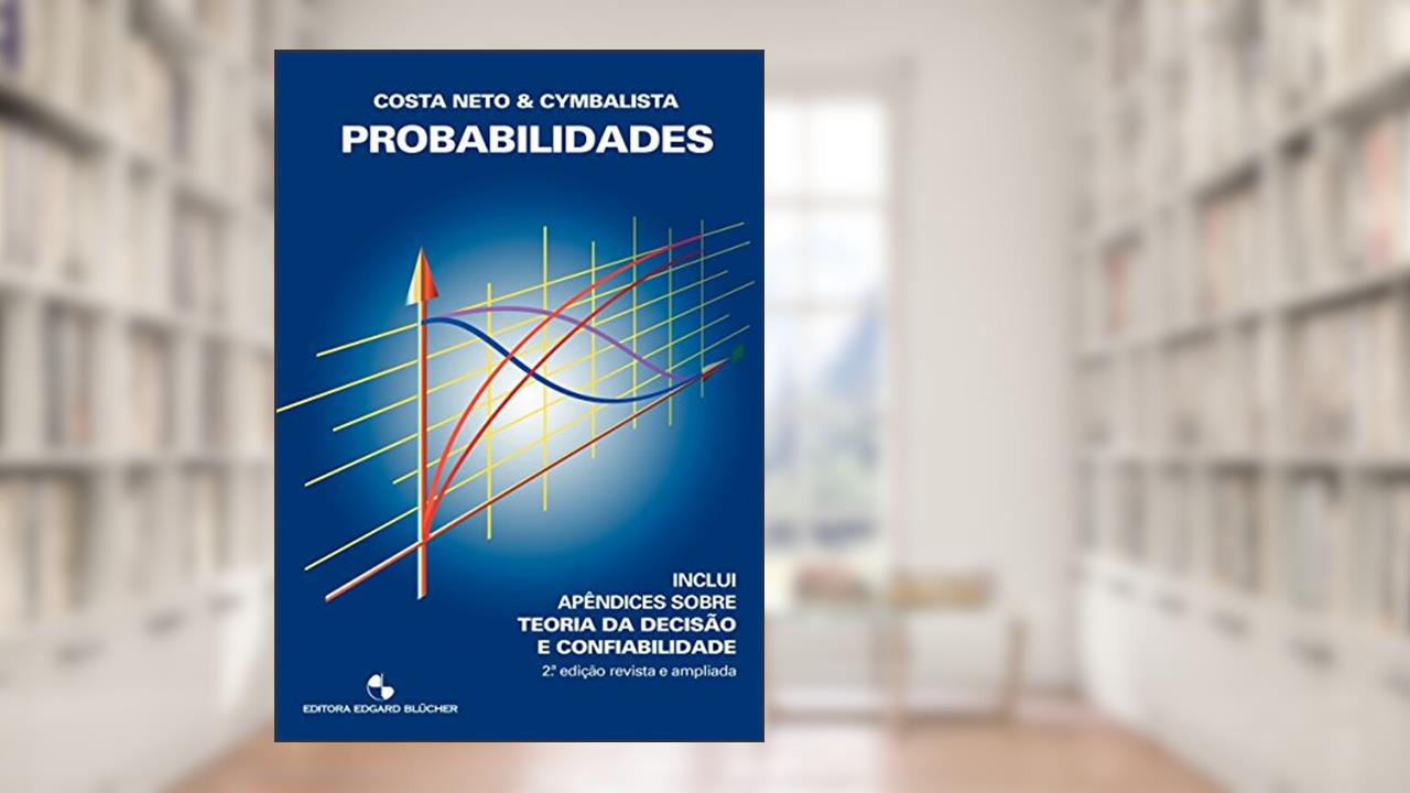 Capa de Probabilidades, do autor Pedro Luiz de Oliveira Costa Neto; Melvin Cymbalista