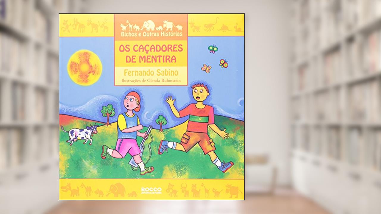 Capa de Os caçadores de mentira, do autor Fernando Sabino