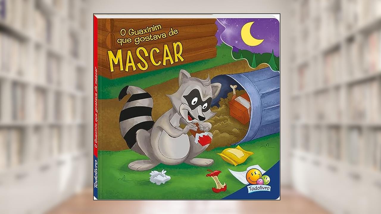 Capa de Livros Mordidos: Guaxinim Que Gostava de..., do autor Inc. The Clever Factory