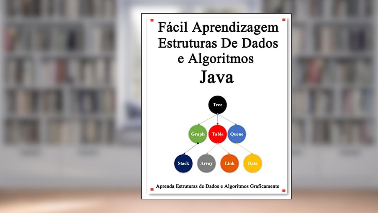 Capa de Fácil Aprendizagem Estruturas De Dados e Algoritmos Java: Aprenda facilmente estruturas de dados e algoritmos graficamente, do autor yang hu