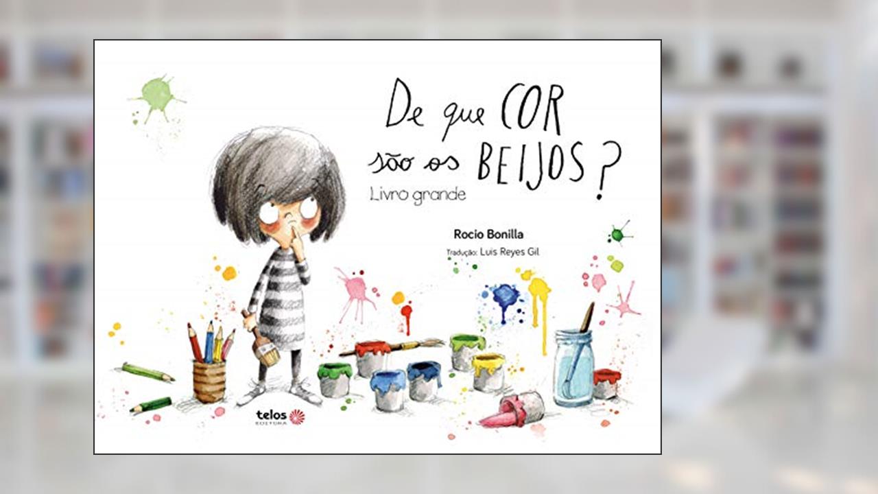 Capa de De que cor são os beijos? Livro Grande, do autor Rocio Bonilla