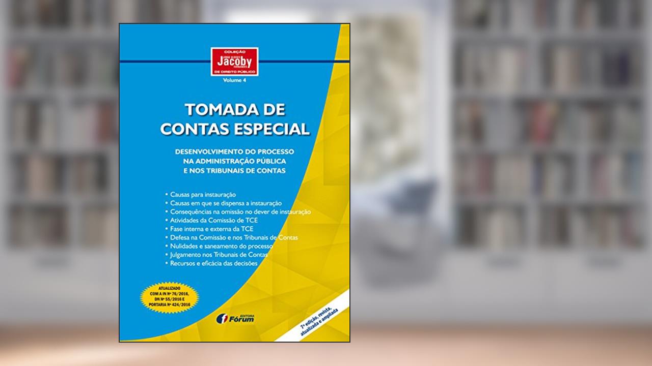 Capa de Tomada de contas especial, do autor Jorge Ulisses Jacoby Fernandes