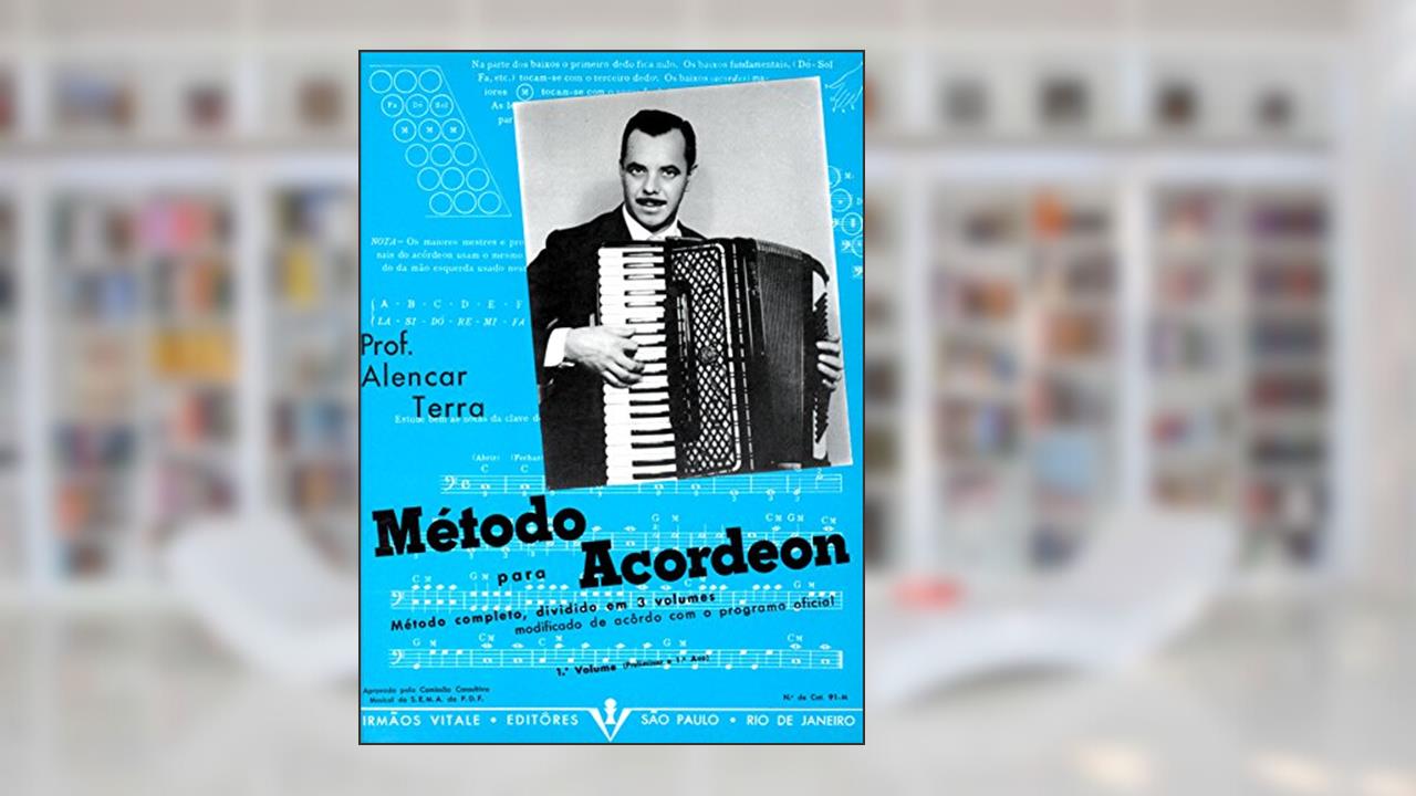 Capa de Método para Acordeon: Preliminar e primeiro ano, do autor Alencar Terra