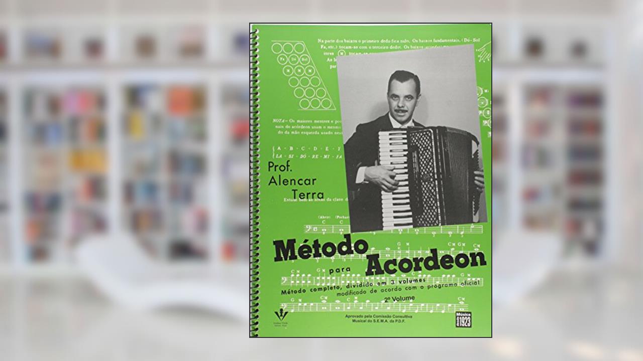 Capa de Método Para Acordeon - Volume 2, do autor Alencar Terra