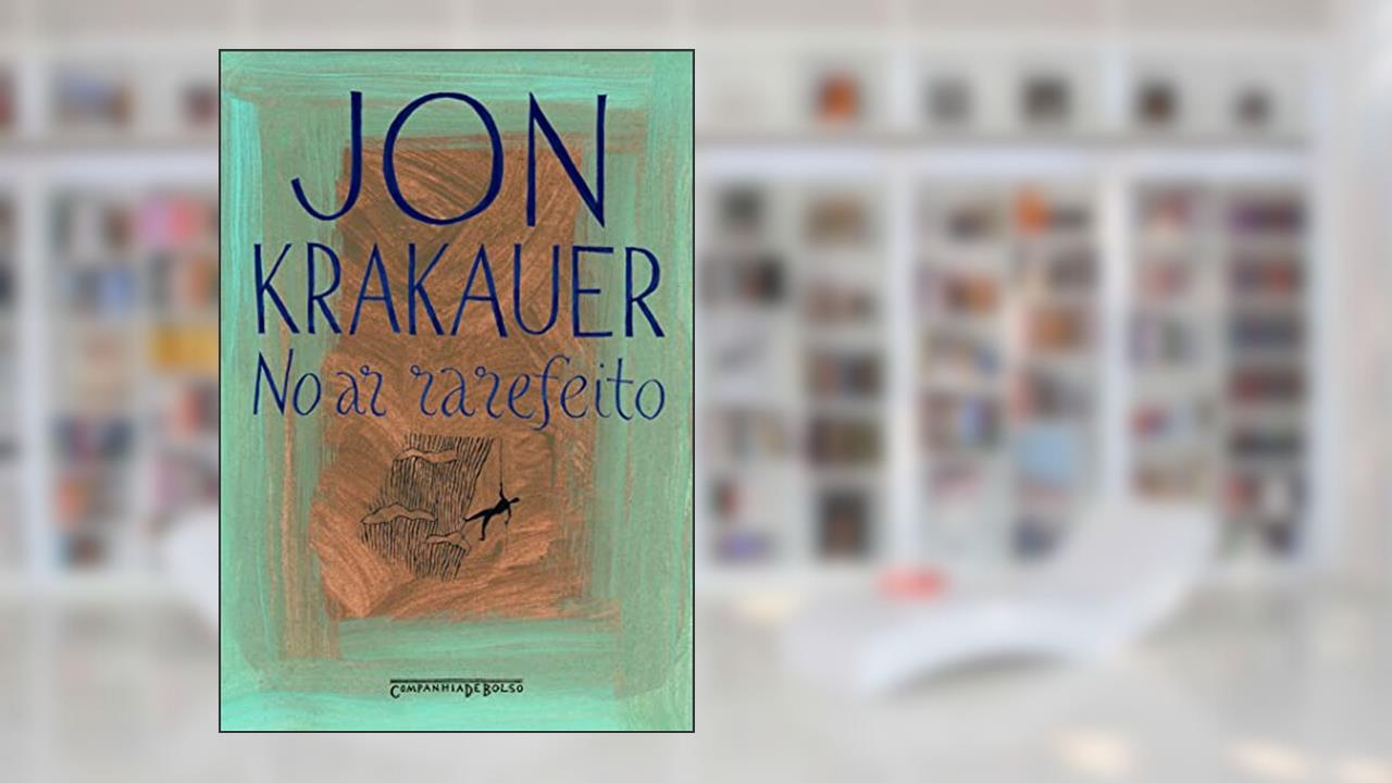 Capa de No ar rarefeito, do autor Jon Krakauer