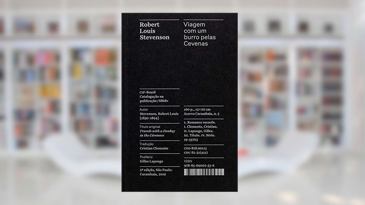 Capa de Viagem com um burro pelas Cevenas - Coleção Acervo: 5, do autor Robert Louis Stevenson