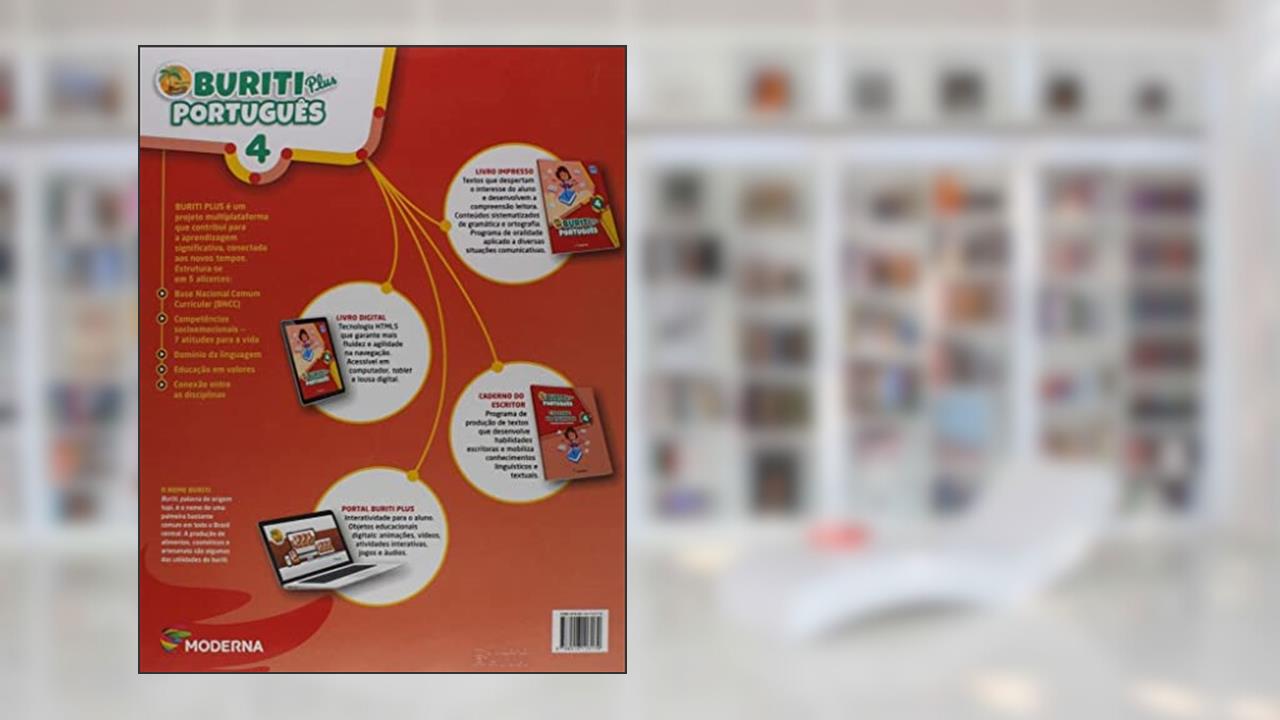 Capa de Buriti Plus - Português - 4º ano, do autor Vários