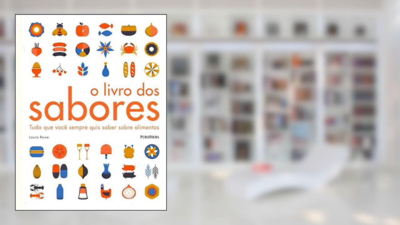 Capa de O Livro dos Sabores, do autor Laura Rowe