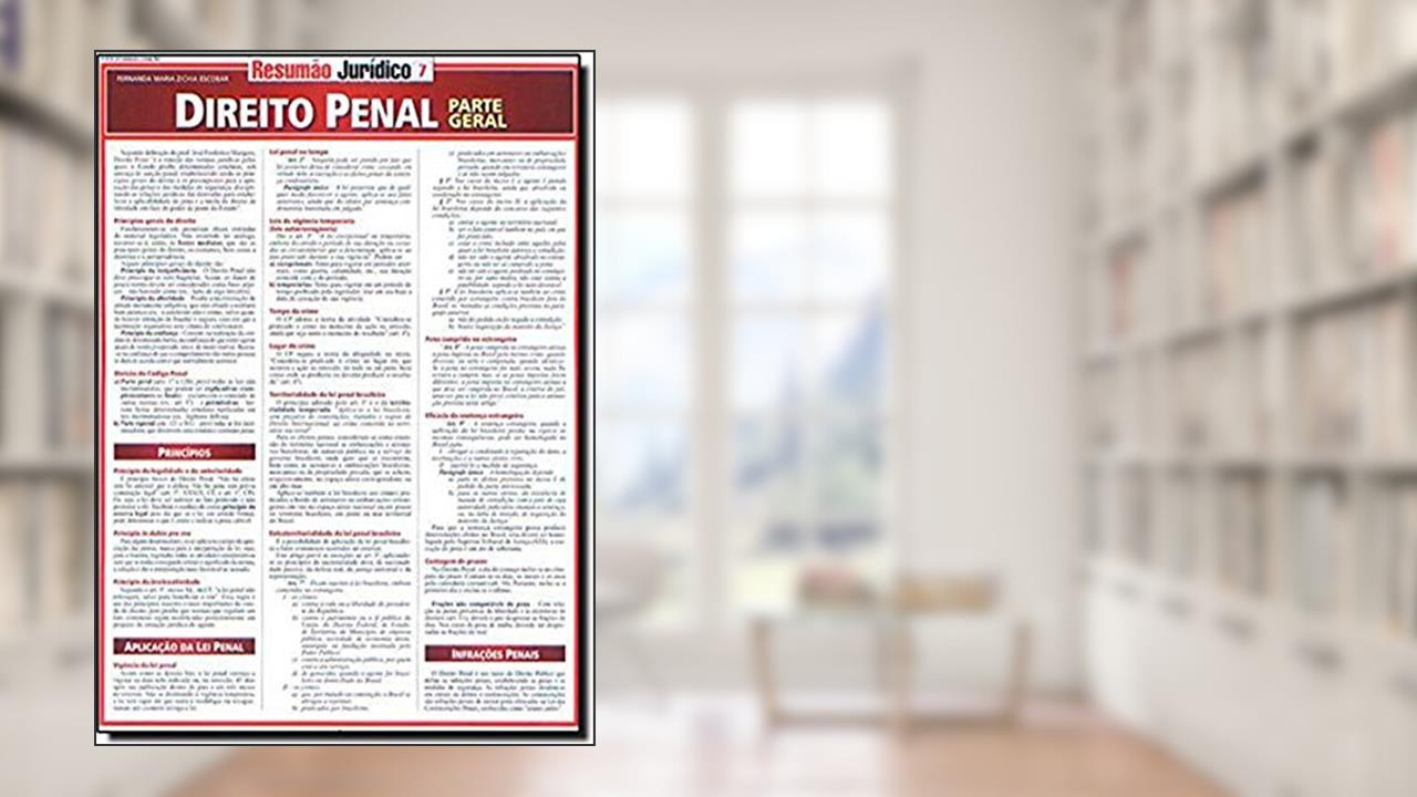 Capa de Direito Penal - Parte Geral, do autor Fernanda Maria Zichia Escobar