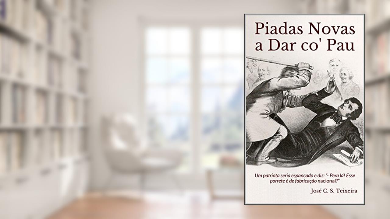 Capa de Piadas Novas a Dar co' Pau: Um patriota seria espancado e diz: 