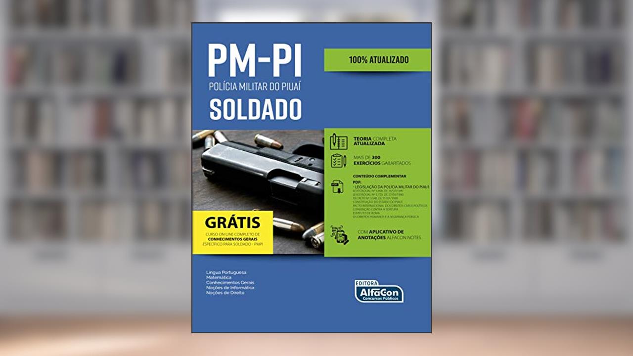 Capa de PM-PI - Polícia Militar do Piauí - Soldado, do autor Alfacon Concursos Públicos