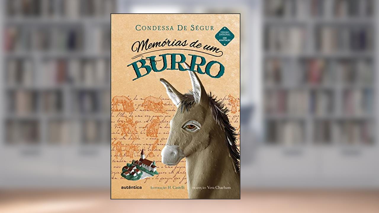 Capa de Memórias de um burro, do autor Condessa de Ségur