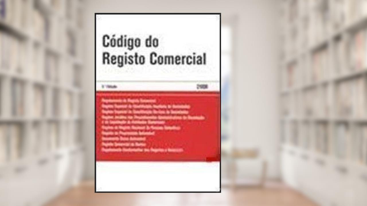Capa de Código do Registo Comercial, do autor Vários Autores