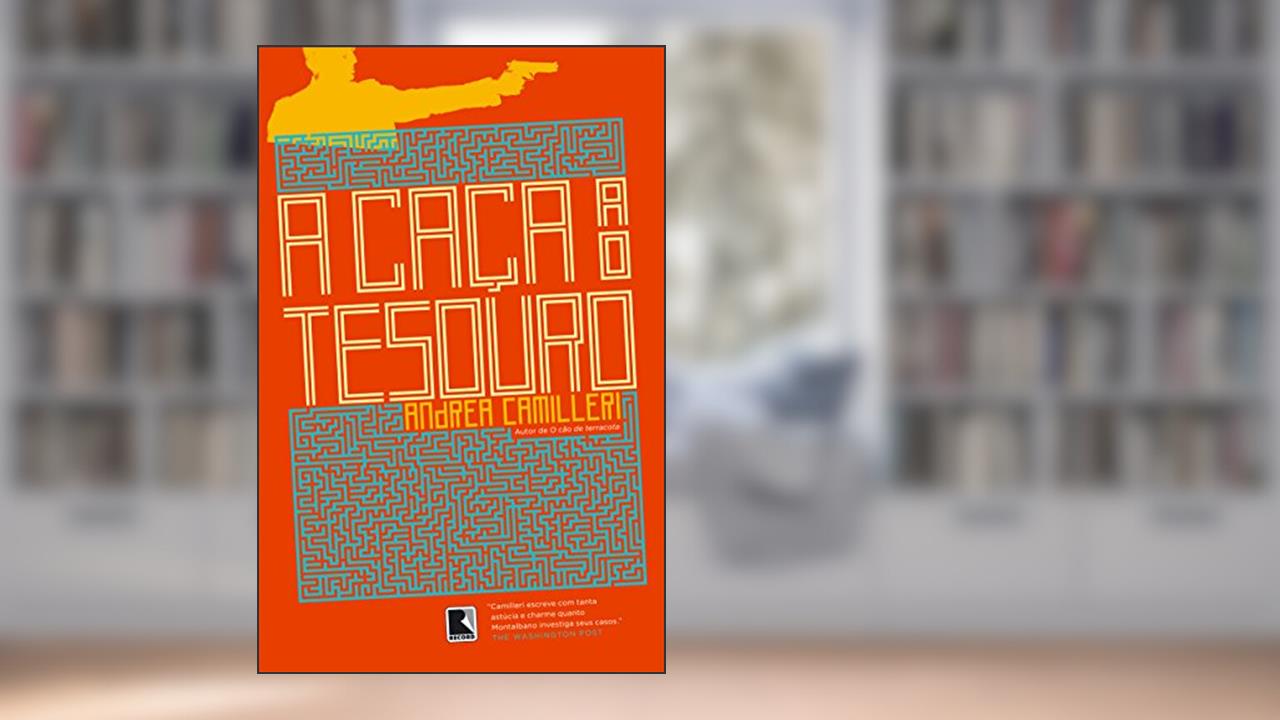 Capa de A caça ao tesouro, do autor Andrea Camilleri