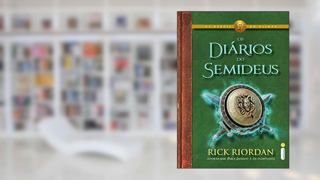 Capa de Os diários do semideus (Os Heróis do Olimpo), do autor Rick Riordan