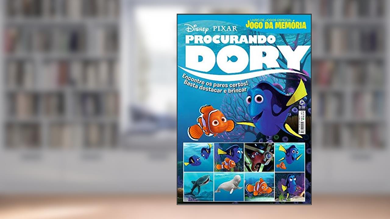 Capa de Disney Pixar - Procurando Dory - Livro de jogos especial - Jogo da memória, do autor On Line Editora