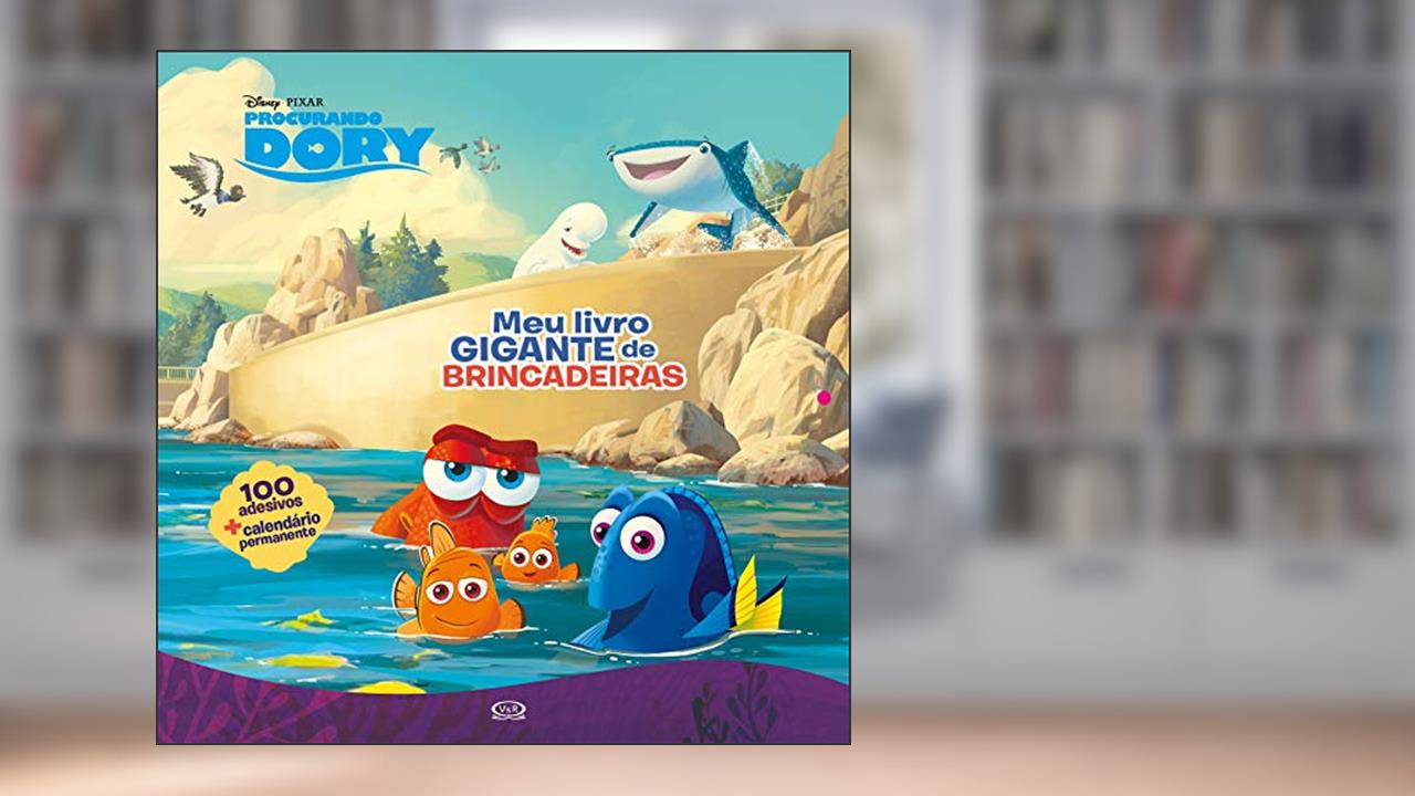 Capa de Procurando Dory: meu livro gigante de brincadeiras, do autor Disney