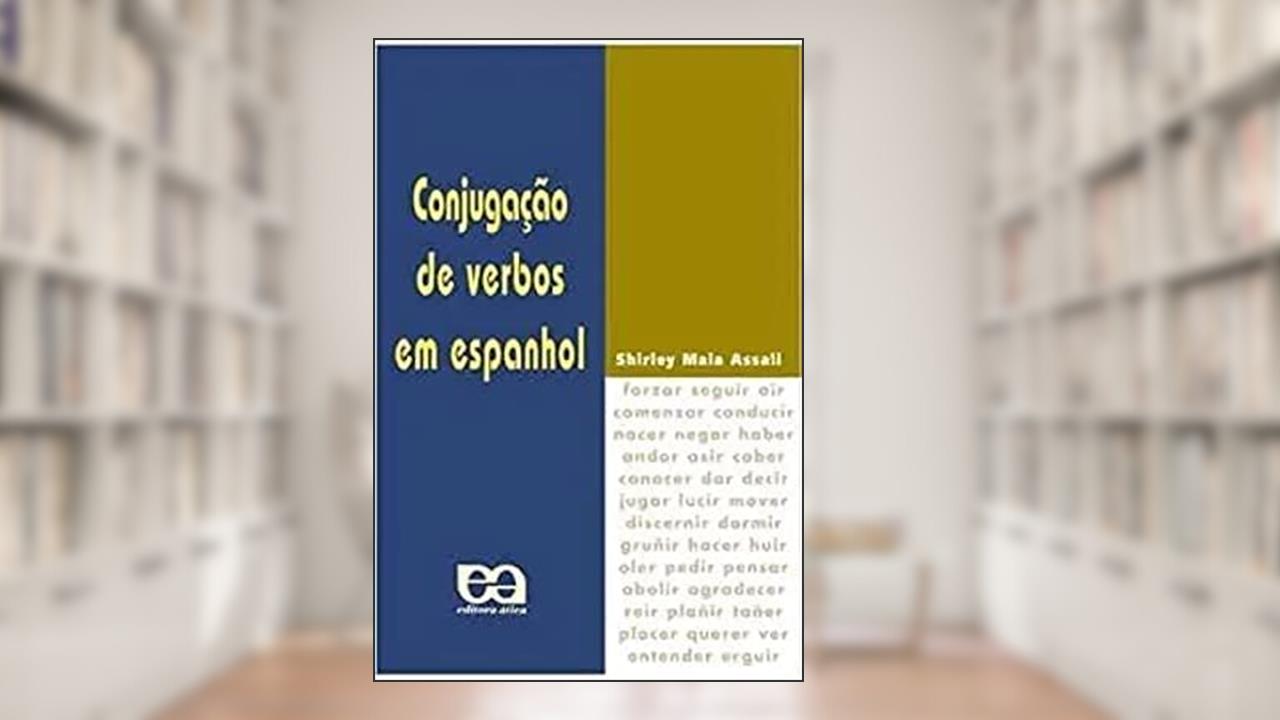 Capa de Conjugação de Verbos em Espanhol, do autor Shirley Maia Assali