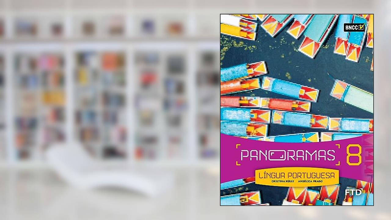 Capa de Panoramas Língua Portuguesa - 8º ano, de Cristina Hülle; Angélica Prado