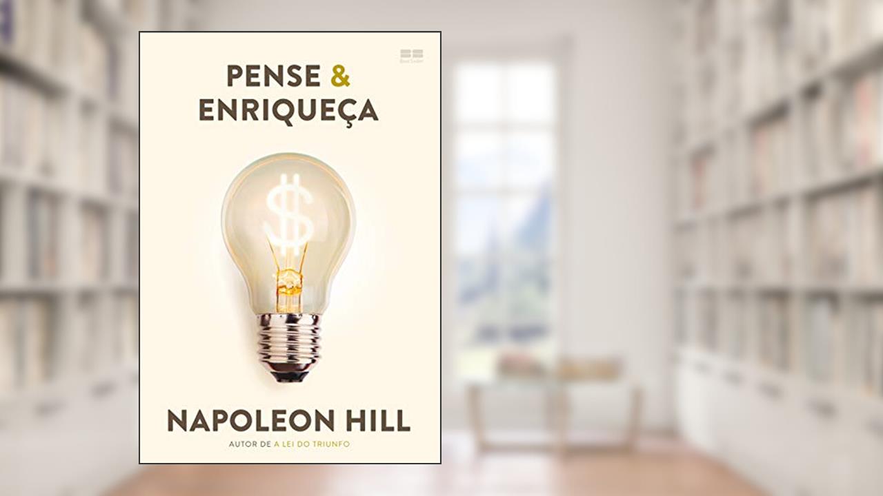 Capa de Pense & enriqueça, do autor Napoleon Hill