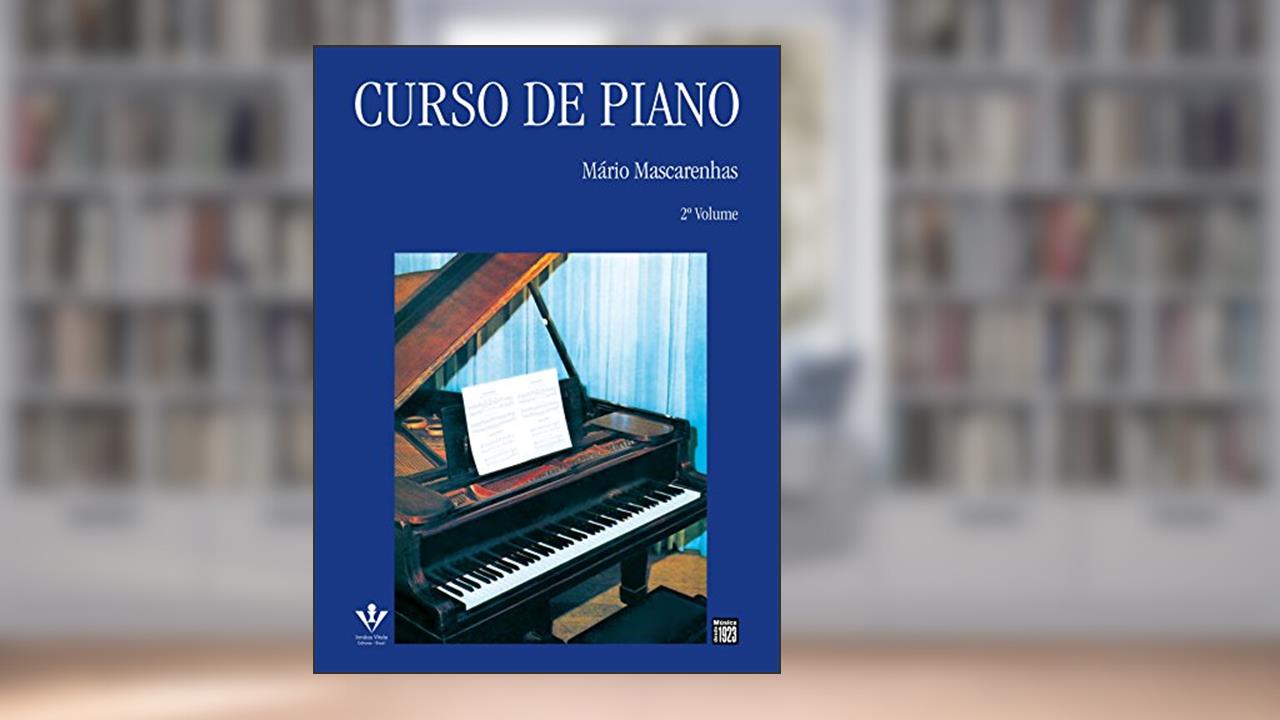 Capa de Curso de piano - 2º volume, do autor Mário Mascarenhas