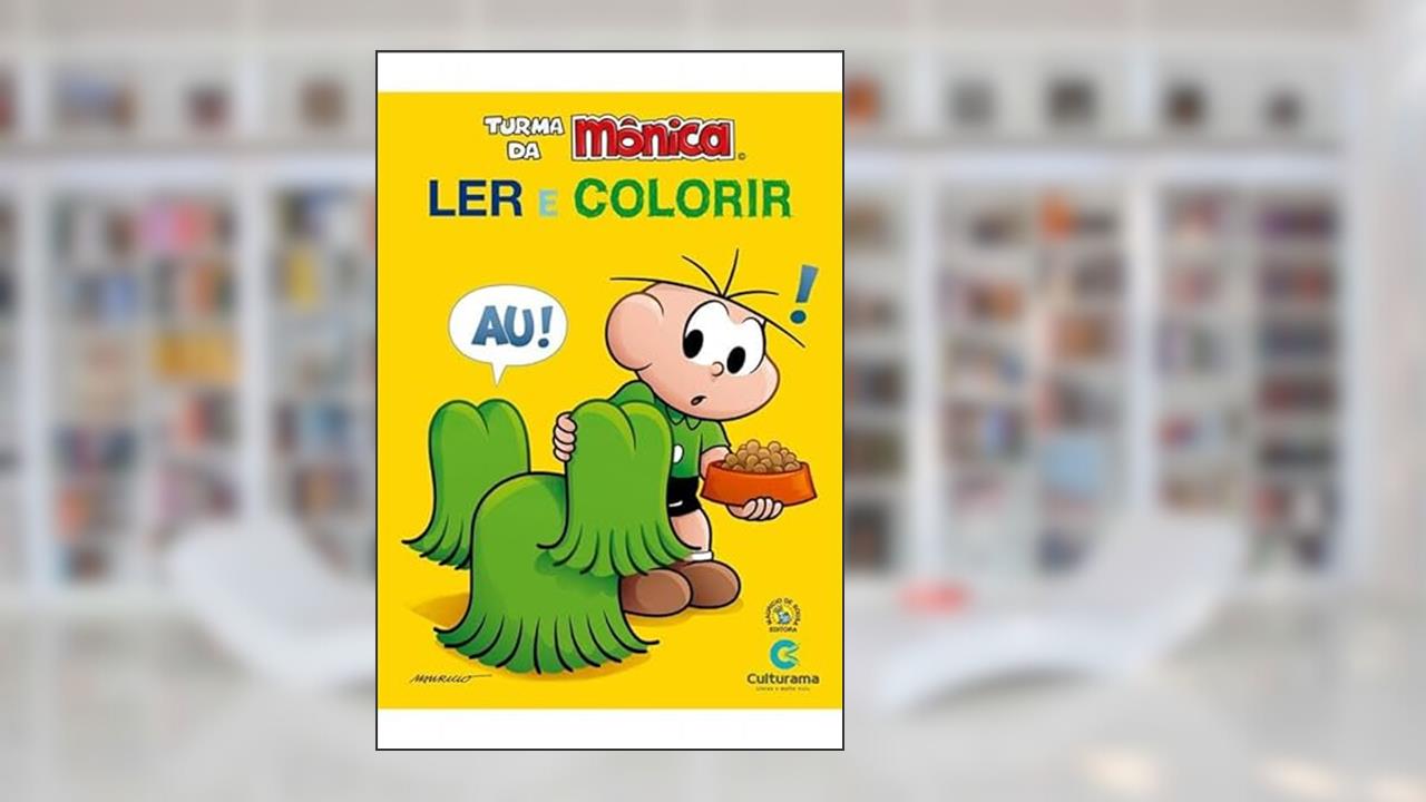 Capa de Ler e colorir Cebolinha - Capa fosca, do autor MAURICIO DE SOUZA PRODUÇÕES