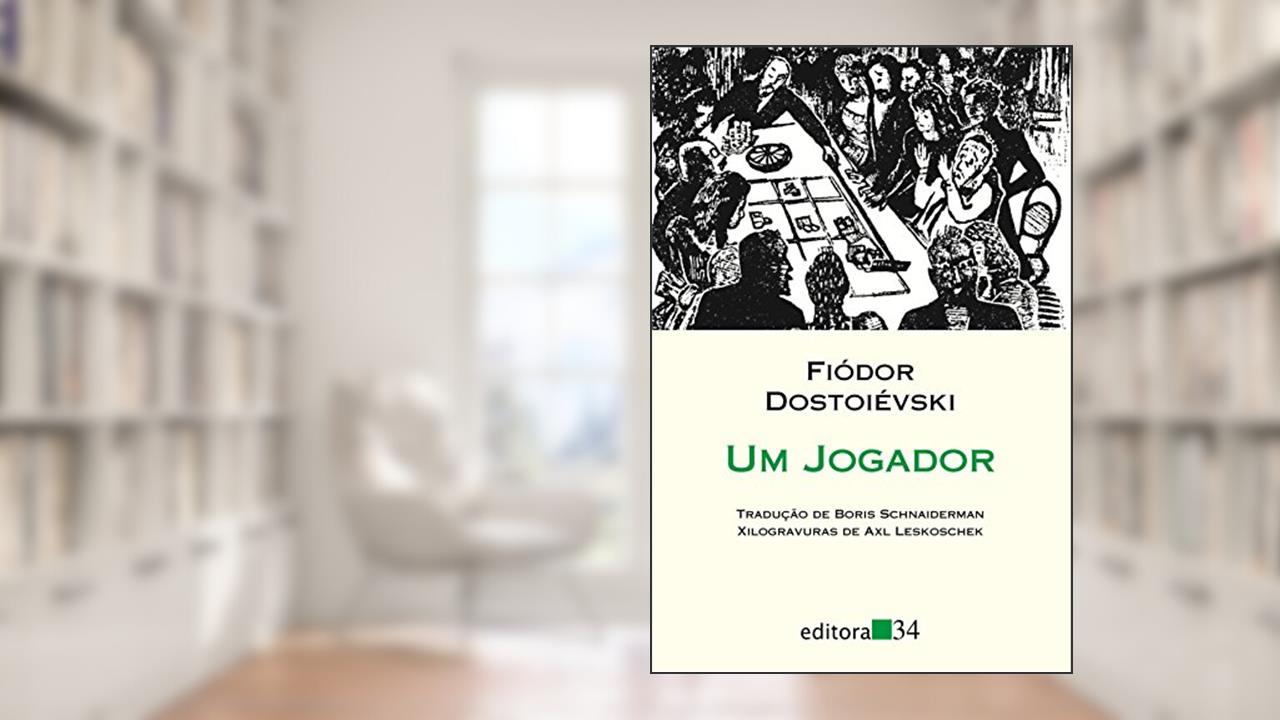 Capa de Um jogador, de Fiódor Dostoiévski