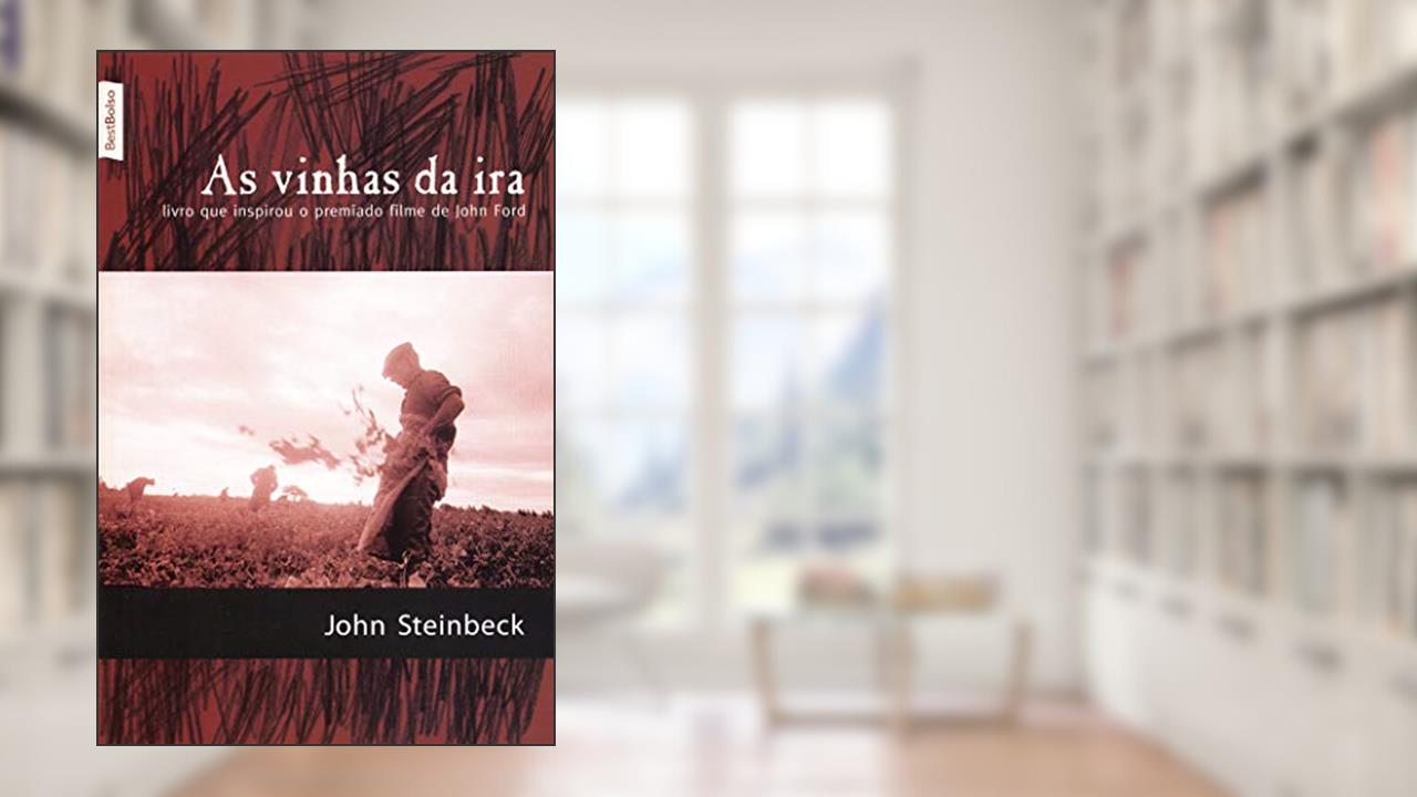Capa de As vinhas da ira (edição de bolso), do autor John Steinbeck