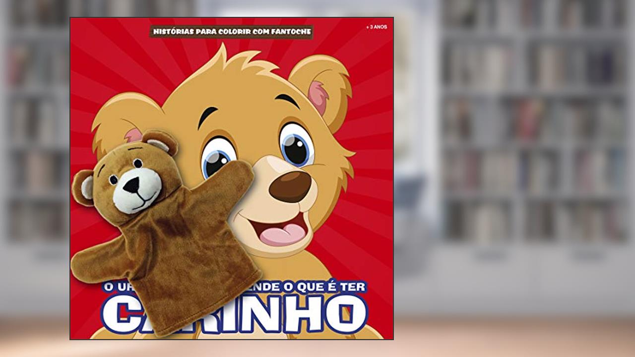 Capa de Histórias para colorir com fantoche - Urso, do autor On Line Editora