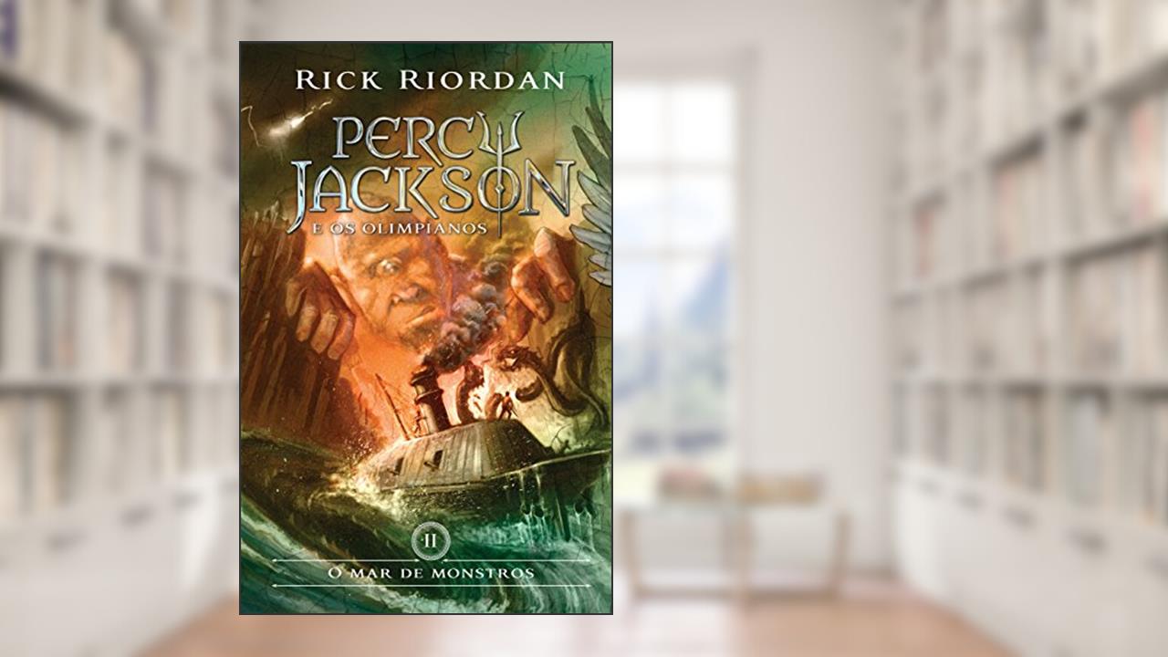 Capa de Mar de Monstros, O - Vol.2 - Série Percy Jackson e os Olimpianos, do autor Rick Riordan